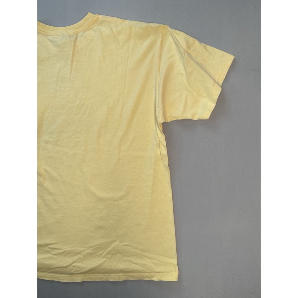 Vintage Cow Tipping T Shirt XL Funny Farm Humor Graphic Tee Anvil Yellow - Picture 9 of 10
